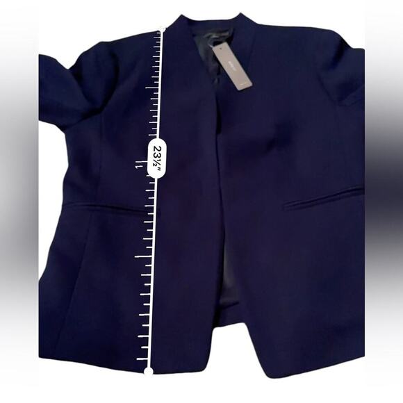 J. Crew‎ Going-Out Long Sleeve Blazer in Stretch Twill in Navy Blue Sz 8P NEW - Picture 12 of 13